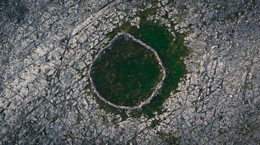 Aerial Photography of an ancient ring fort